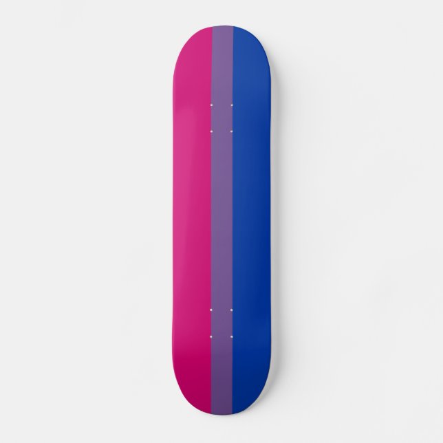 Skateboard Bandera del Orgullo Bisexual (Anverso)