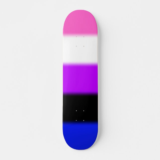 Skateboard Bandera del Orgullo de Fallo de Género (Anverso )