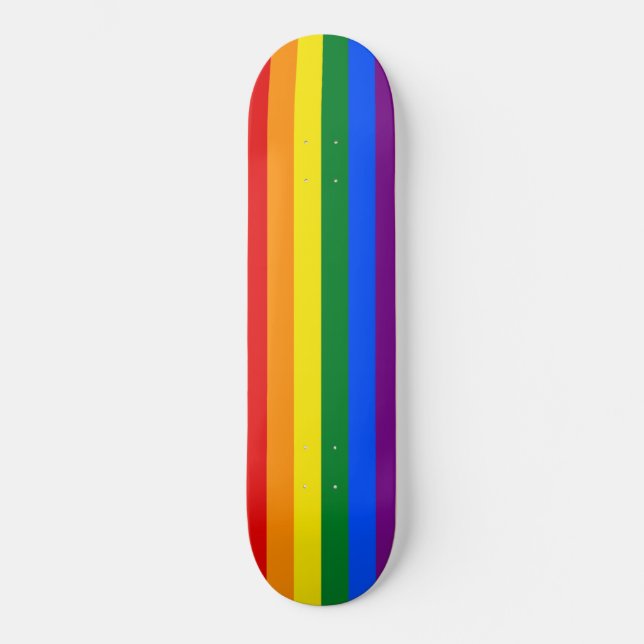 Skateboard Bandera del orgullo gay (Anverso)