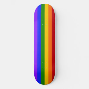 Skateboard Bandera del orgullo gay arcoiris caído