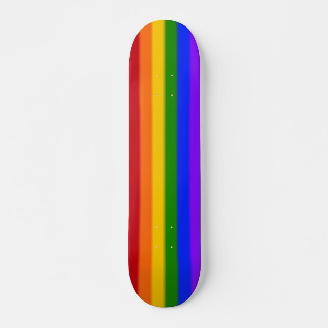 Skateboard Bandera del orgullo gay caído (Anverso )