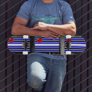 Skateboard Bandera del Orgullo Gay de SlipperyJoe negro real 