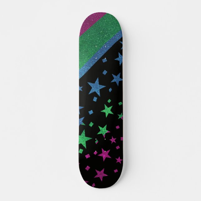 Skateboard Bandera del Orgullo Gay Starry Sorprendentemente P (Anverso )