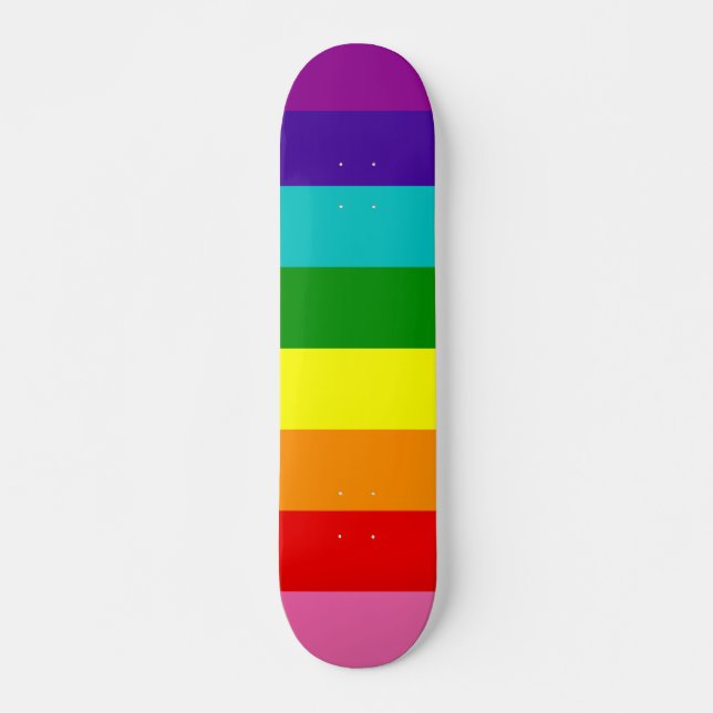 Skateboard Bandera del Orgullo Gilbert Baker Repetir la banda (Anverso )