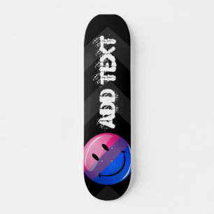 Skateboard Bandera del Orgullo Glossy Bisexuality