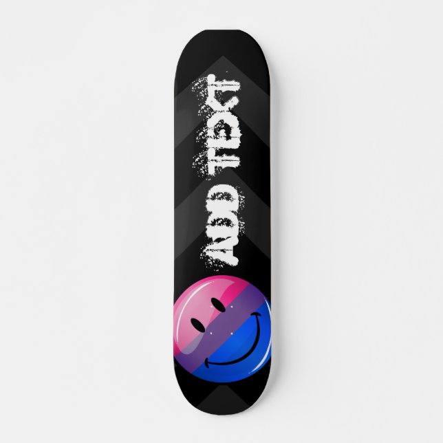 Skateboard Bandera del Orgullo Glossy Bisexuality (Anverso )