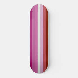 Skateboard Bandera del Orgullo Lesbiano Rosa