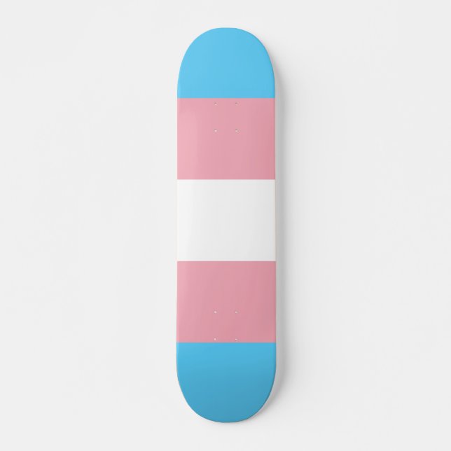 Skateboard Bandera del Orgullo Transgénero (Anverso )