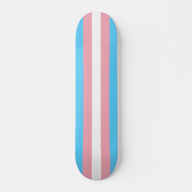 Skateboard Bandera del Orgullo Transgénero (Anverso )