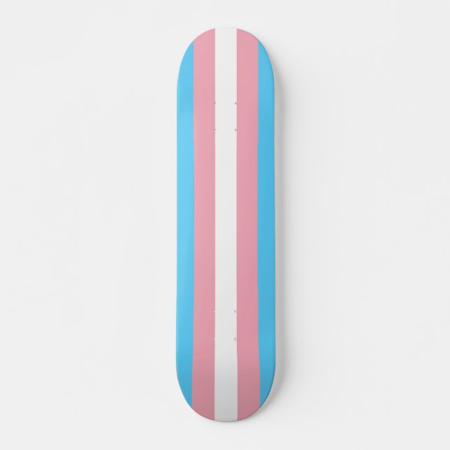 Skateboard Bandera del Orgullo Transgénero - Arcoiris LGBT (Anverso )