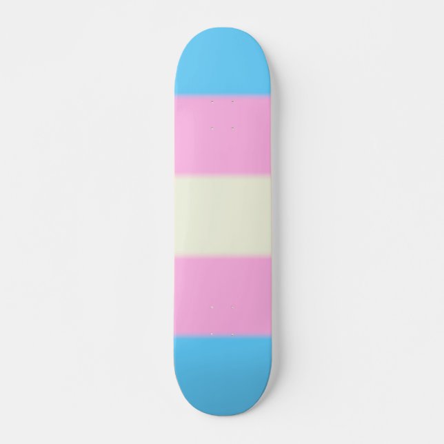 Skateboard Bandera del orgullo transgénero caído (Anverso )