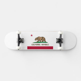 Skateboard Bandera del oso de la República Cali de California