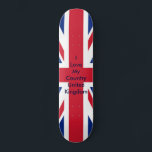 Skateboard Bandera del Reino Unido MUSEUM Zazzle - Amo a mi p<br><div class="desc">"Placa completa - incluye camiones independientes, ruedas Ricta Naturals, rodamientos de bala, cinta adhesiva y equipo de montaje", "All Equipped Skate Board UK Flag - I Love My Country Reino Unido The MUSEUM Zazzle Gifts", "Gifts the MUSEUM Zazzle Gibney Design Templates", "Gifts the MUSEUM Zazzle jGibney Design Templates", est, best,...</div>