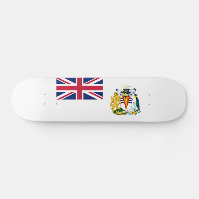 Skateboard Bandera del Territorio Antártico Británico (Horz)