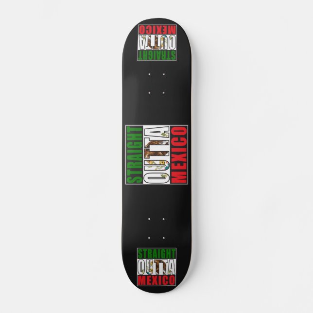 Skateboard Bandera directa fuera de México (Anverso)