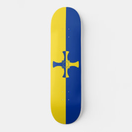 Skateboard Bandera Durham (condado de Inglaterra, Reino Unido