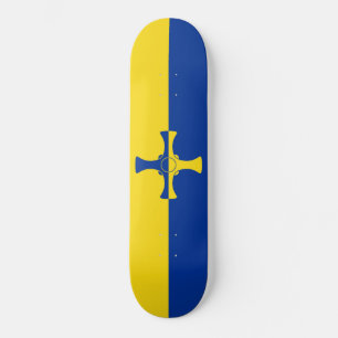 Skateboard Bandera Durham (condado de Inglaterra, Reino Unido