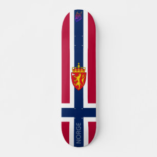Skateboard Bandera/Escudo de Noruega