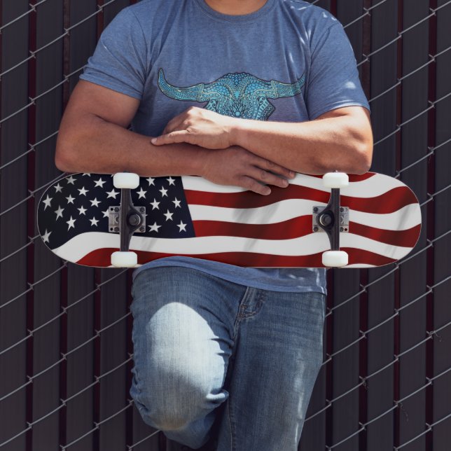 Skateboard Bandera estadounidense (Exterior 3)