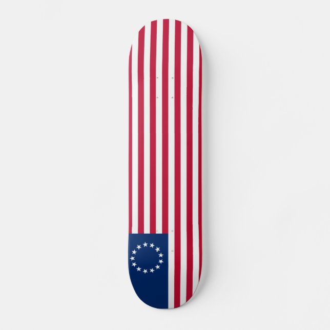 Skateboard Bandera estadounidense de Betsy Ross (Anverso)