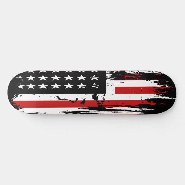 Skateboard Bandera estadounidense vintage (Horz)