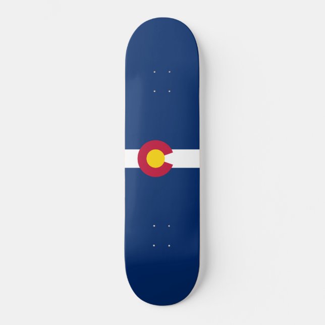 Skateboard Bandera Estatal de Colorado (Anverso)