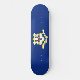 Skateboard Bandera estatal de Connecticut