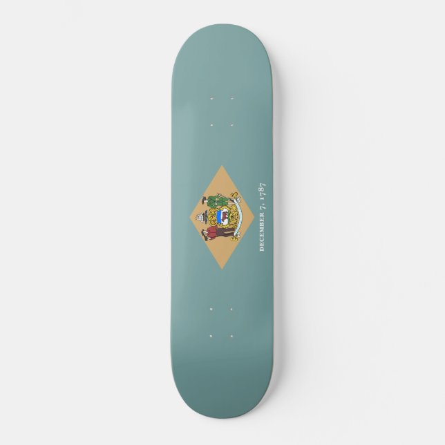 Skateboard Bandera estatal de Delaware (DE, EE.UU.) (Anverso)