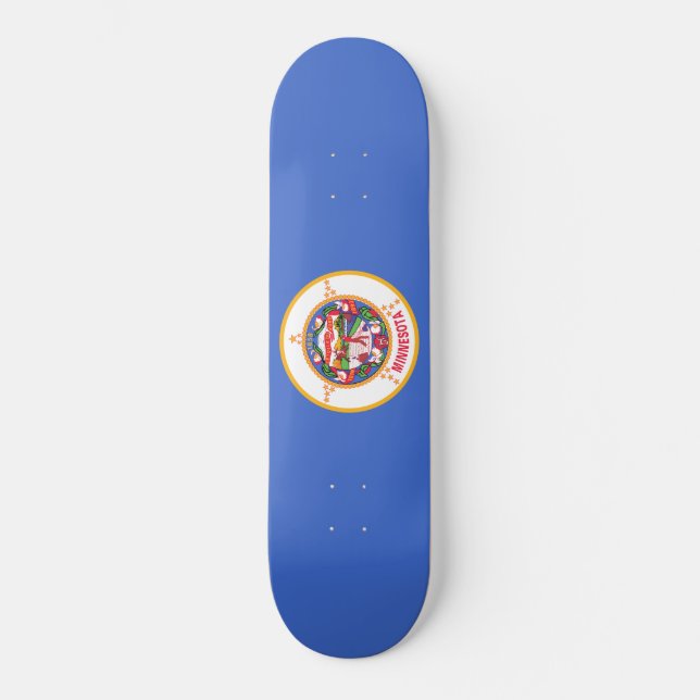 Skateboard Bandera estatal de Minnesota (Anverso)