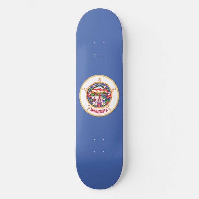 Skateboard Bandera estatal de Minnesota (Anverso)