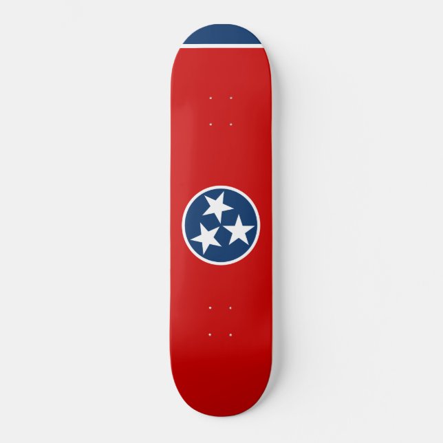 Skateboard Bandera estatal de Tennessee (Anverso)