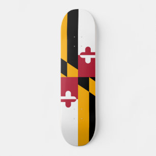 Skateboard Bandera estatal festiva de Maryland