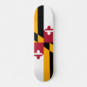 Skateboard Bandera estatal festiva de Maryland