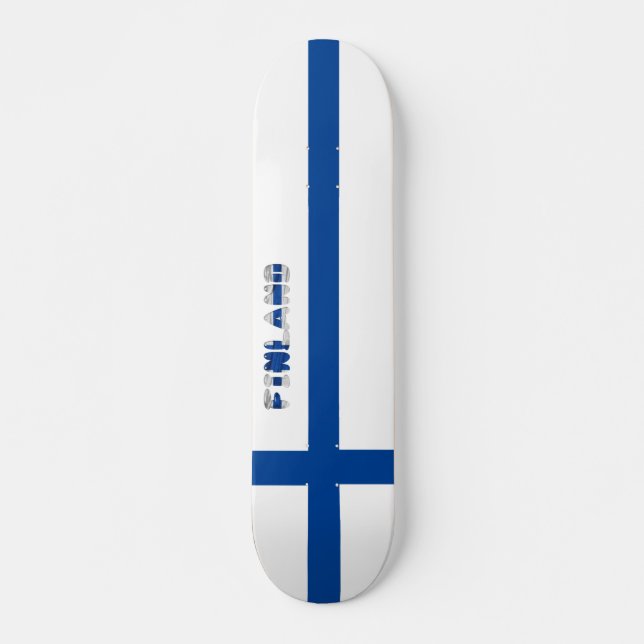 Skateboard Bandera finlandesa (Anverso )