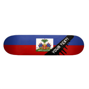 Skateboard Bandera haitiana clásica