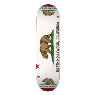 Skateboard bandera hollywood del norte de California