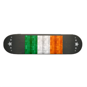 Skateboard Bandera irlandesa de madera