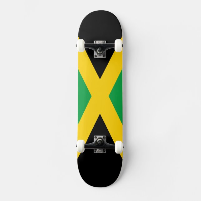 Skateboard Bandera jamaicana (Anverso)