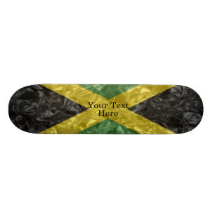 Skateboard Bandera jamaicana - arrugada