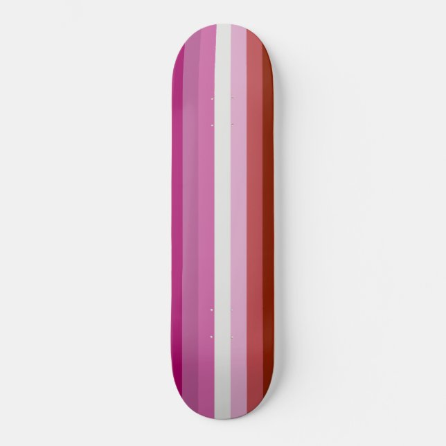 Skateboard Bandera lesbiana (Anverso)