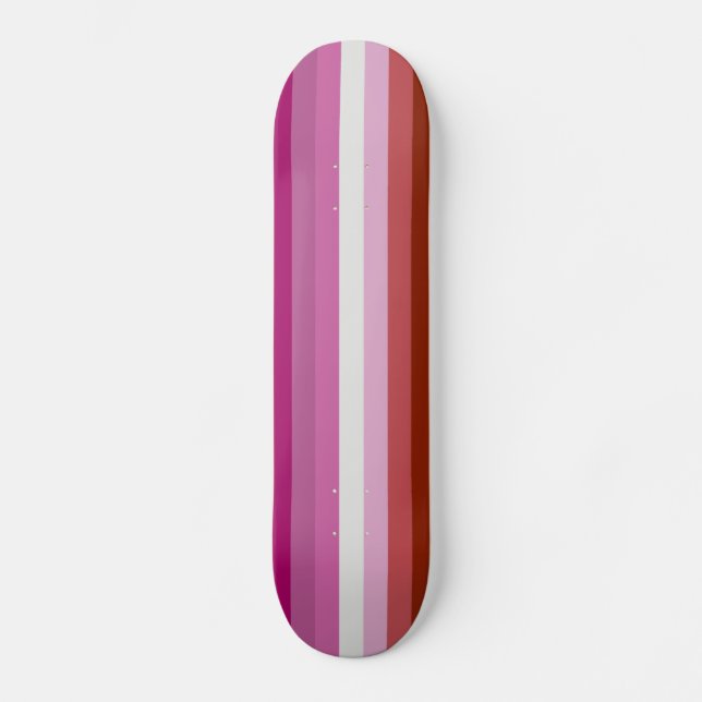 Skateboard Bandera lesbiana (Anverso)