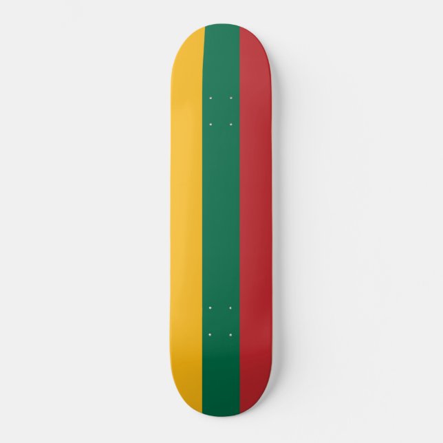 Skateboard Bandera lituana (Anverso)