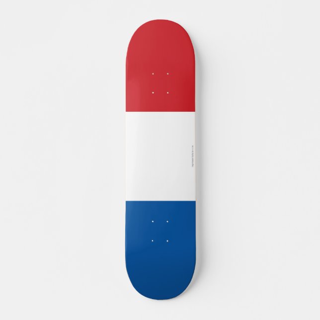 Skateboard Bandera llana de Francia (Anverso )