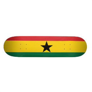 Skateboard Bandera llana de Ghana