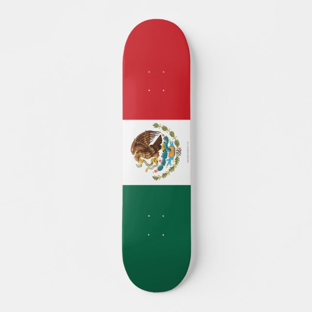 Skateboard Bandera llana de México (Anverso )