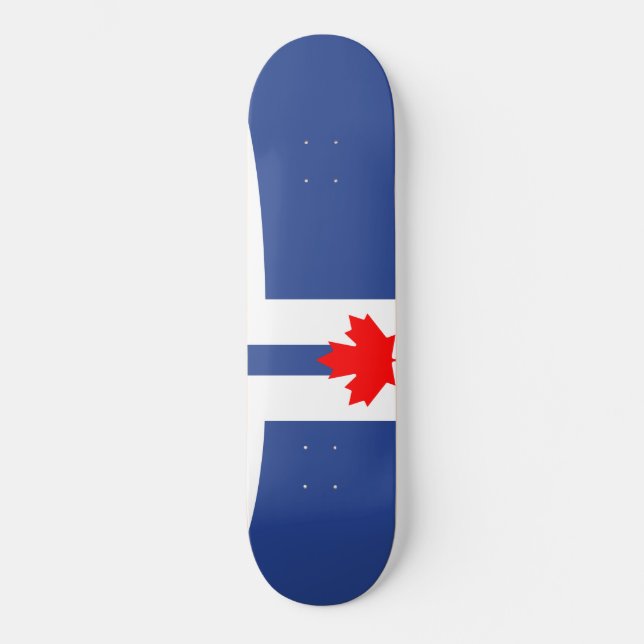 Skateboard Bandera municipal de Toronto (Canadá) (Anverso)