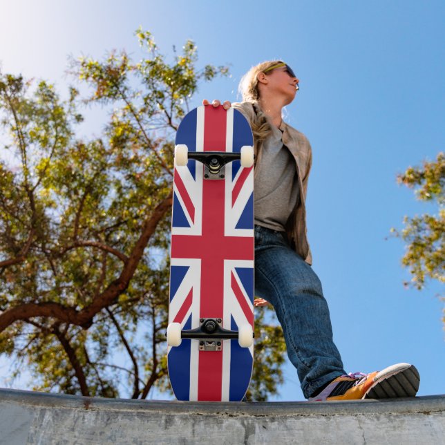 Skateboard Bandera nacional de Union Jack del Reino Unido Ing (Exterior 1)