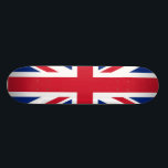 Skateboard Bandera nacional del Reino Unido<br><div class="desc">Bandera nacional de Gran Bretaña e Irlanda del Norte Esta bandera, también conocida como Union Jack o Union Flag, se originó en 1801 con la unión de Gran Bretaña e Irlanda. Se compone de una combinación de banderas de Inglaterra, Escocia e Irlanda, y tiene una relación de 2:1 (aunque también...</div>