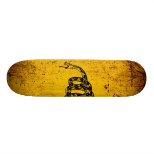 Skateboard Bandera negra de Gadsden del Grunge
