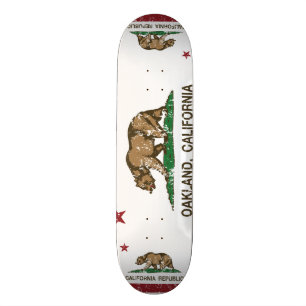 Skateboard bandera Oakland de California